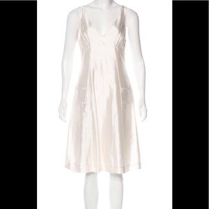 Ivory Narciso Rodriguez silk midi dress size 38IT